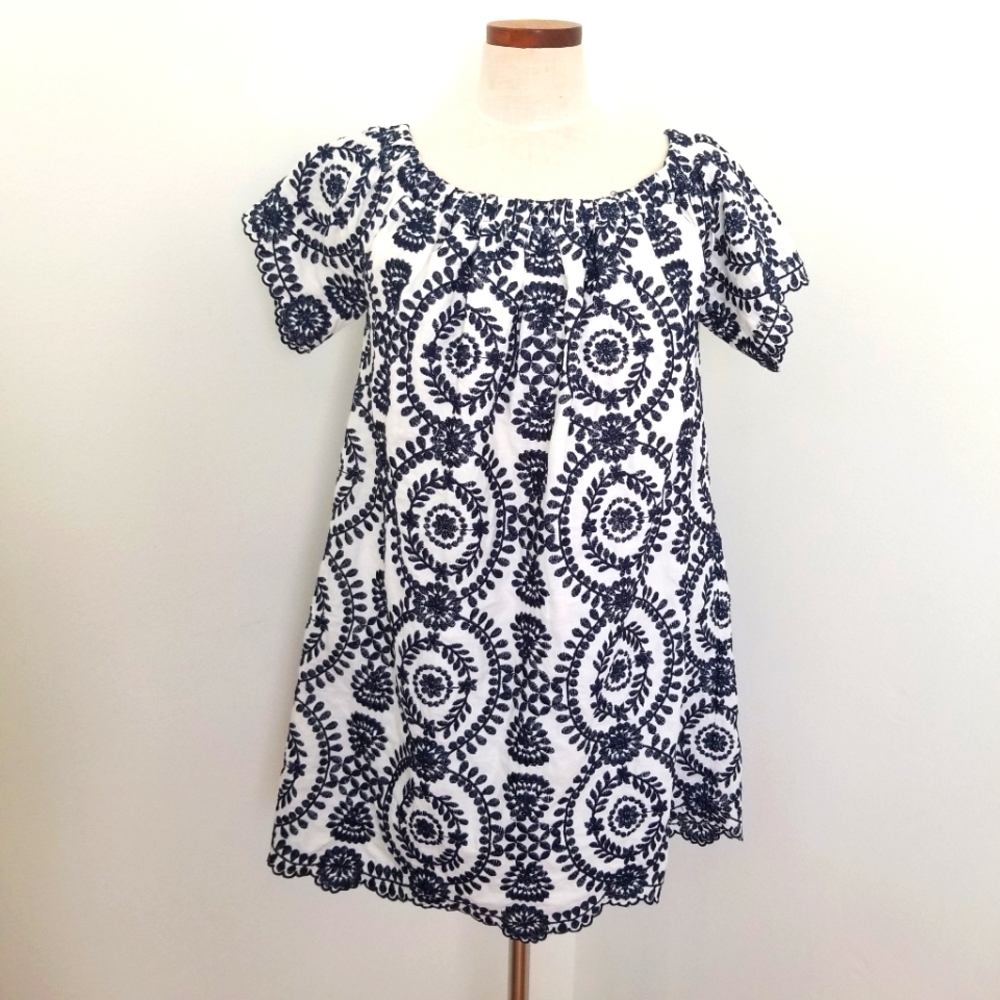 Entro Off the Shoulder Embroidered Dress Size S